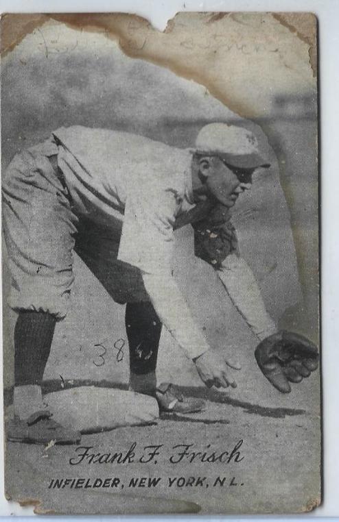 1921 Exhibits Frank F. Frisch card
