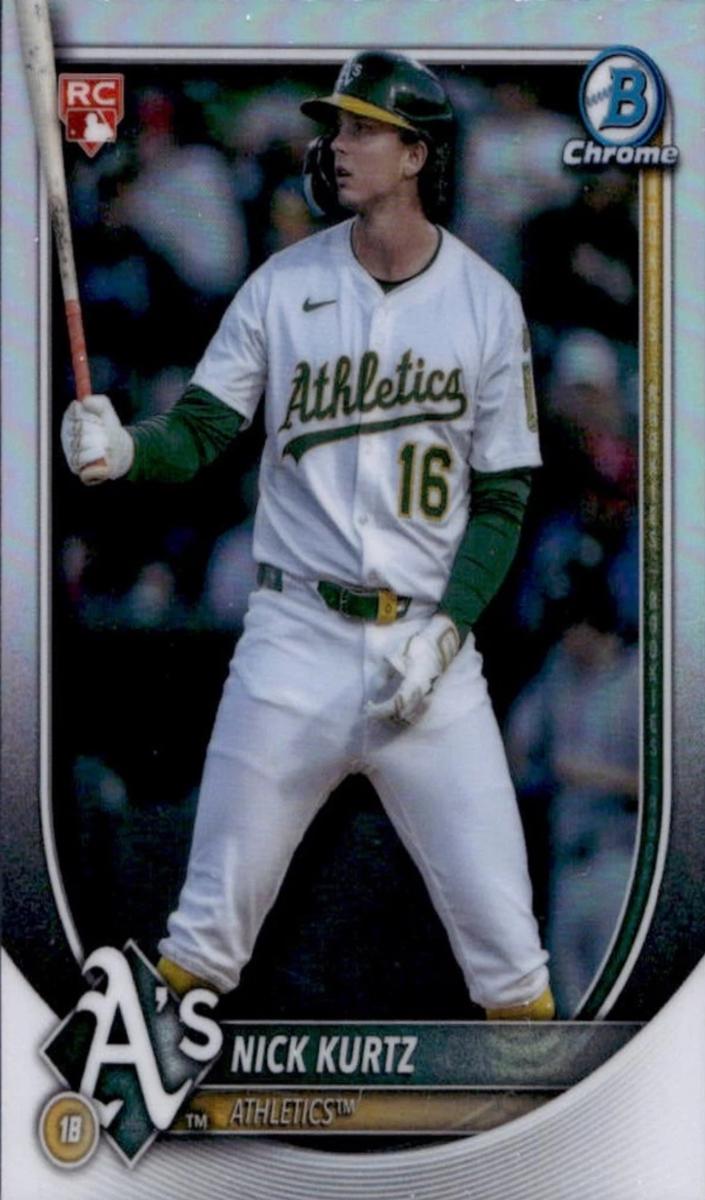 Nick Kurtz 2025 Bowman Chrome Red Rookie Logo Baseball