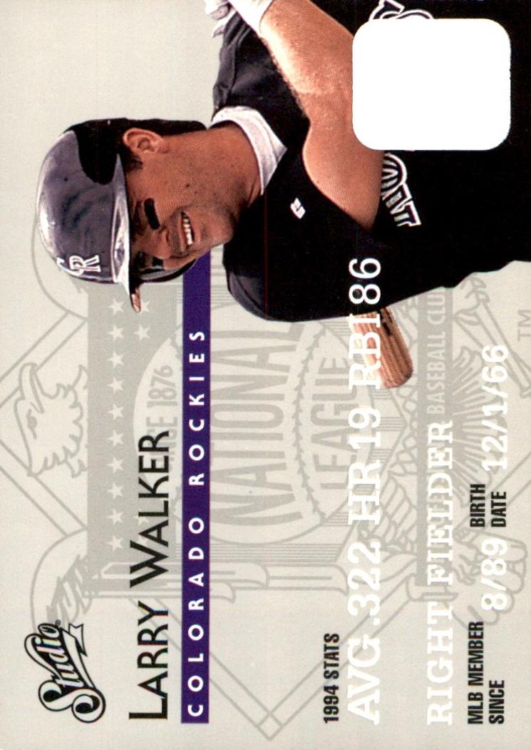 1995 Larry Walker #58