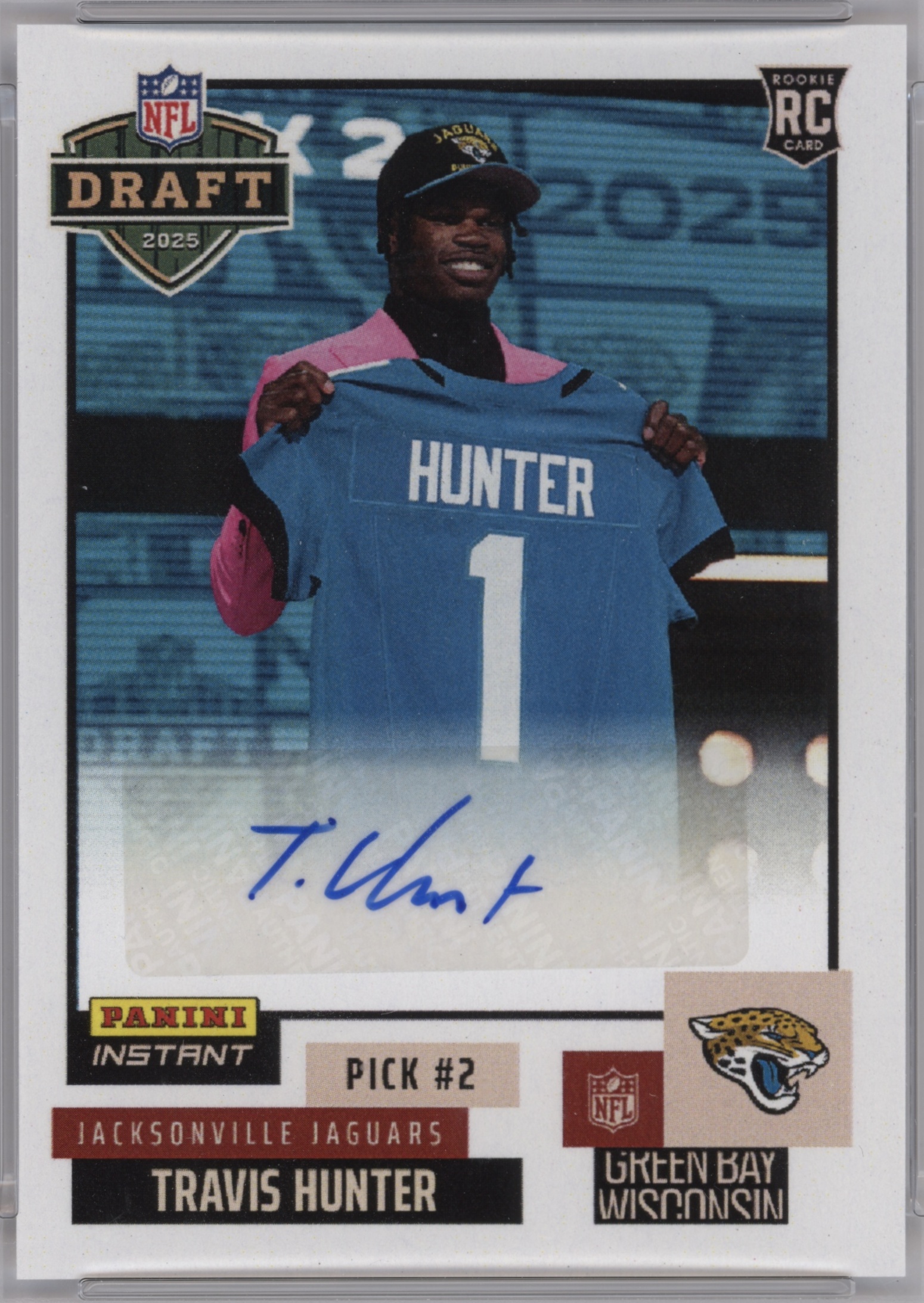 Travis Hunter - 2025 Panini Instant NFL Draft Night Football