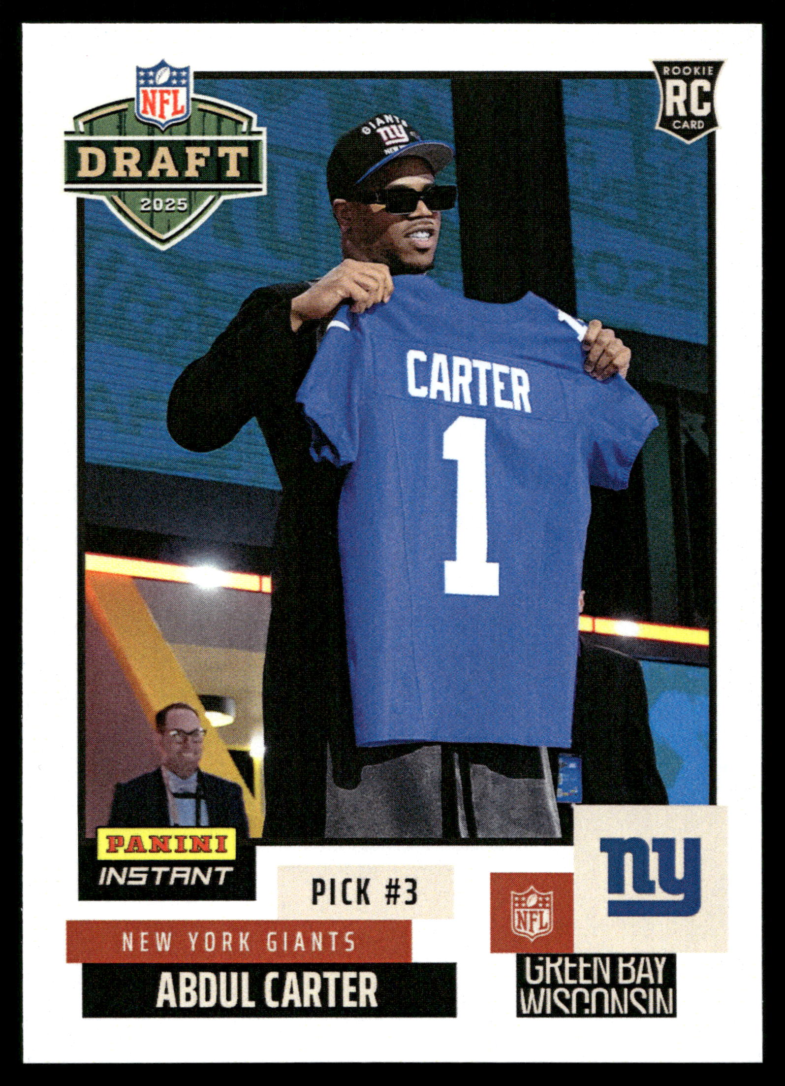 Abdul Carter - 2025 Panini Instant NFL Draft Night Football