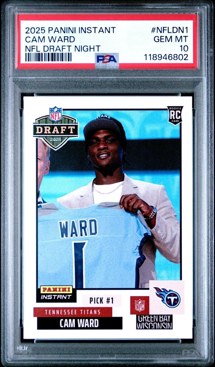 Cam Ward - 2025 Panini Instant NFL Draft Night Football