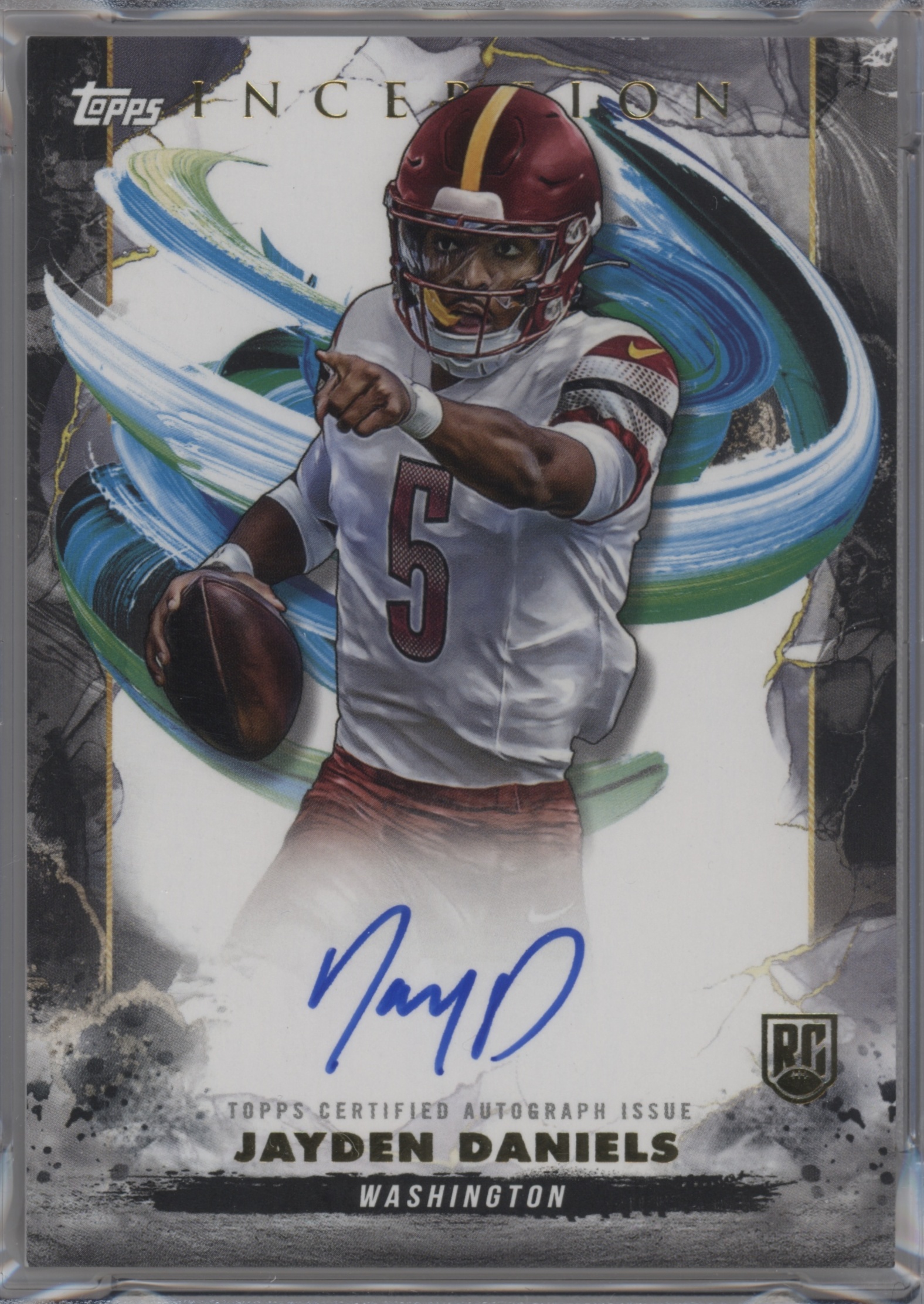 2024 Topps Inception Rookie Autograph Jayden Daniels #RA-JD card