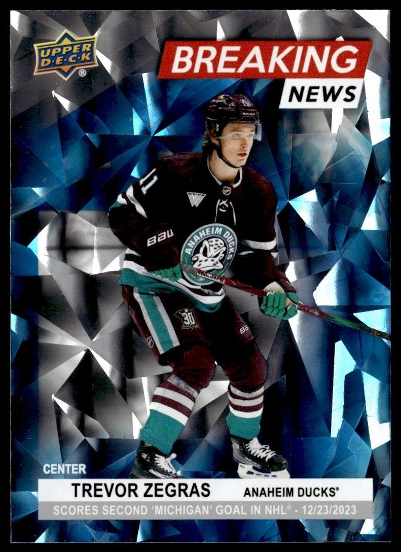 2024 Upper Deck Trevor Zegras #BN-16 card