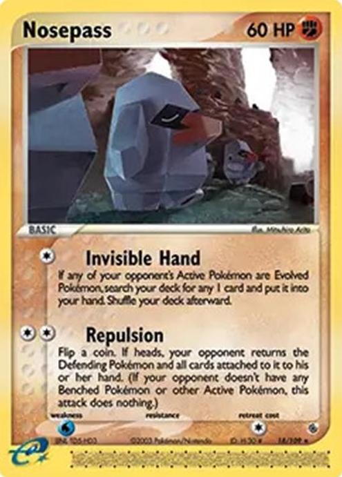 Nosepass 2003 Pokemon EX Ruby & Sapphire
