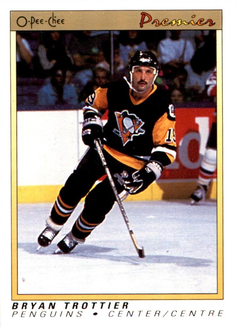 1990 O-Pee-Chee Premier Bryan Trottier #121 card