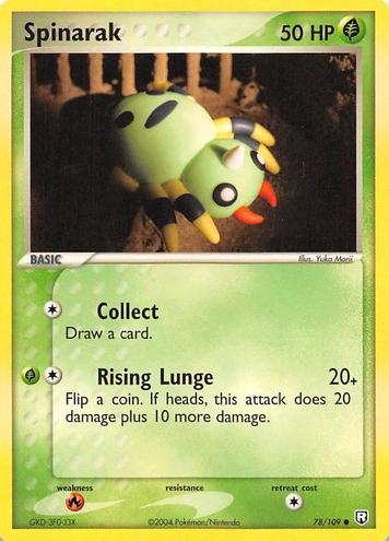Spinarak 2004 Pokemon EX Team Rocket Returns