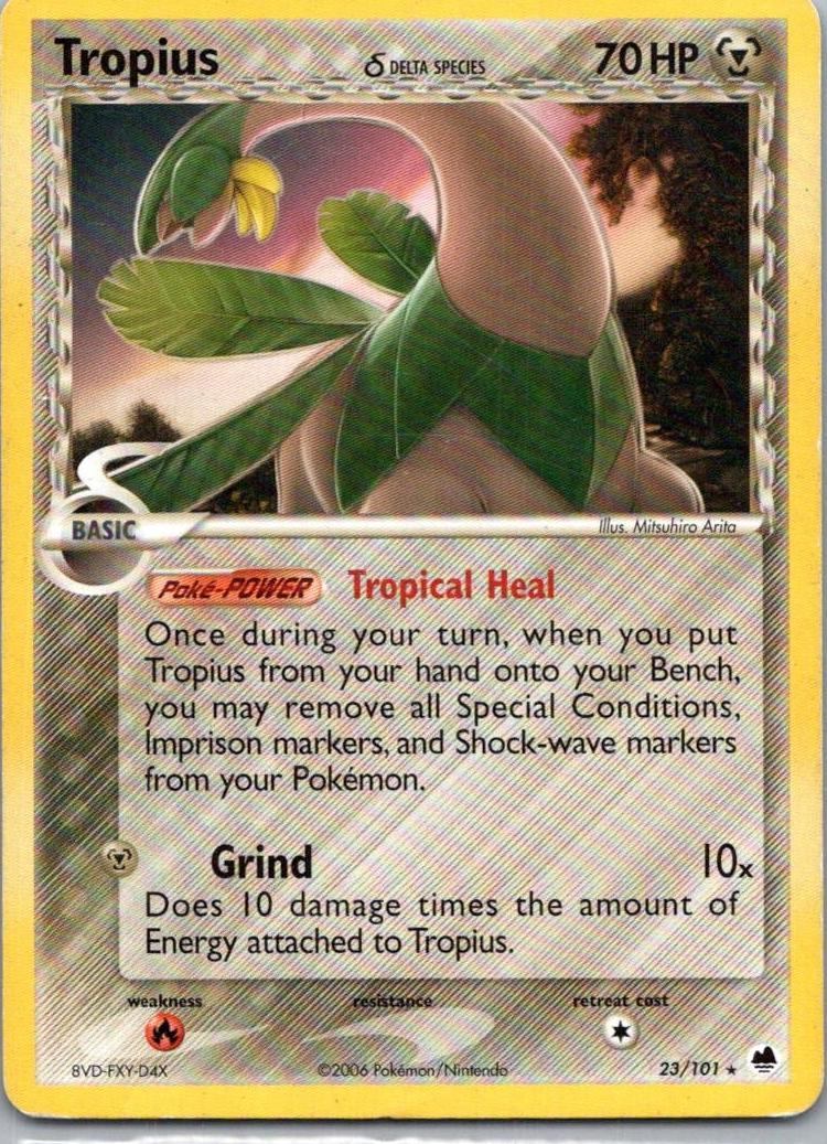 Tropius 2006 Pokemon EX Dragon Frontiers