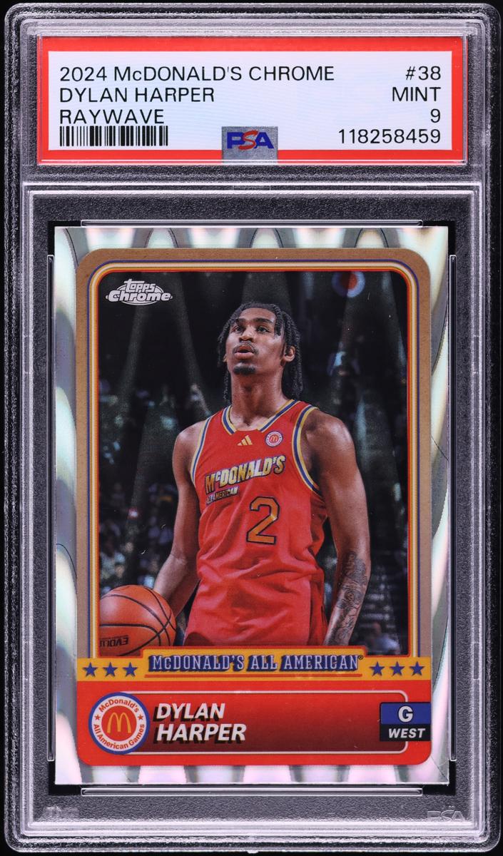Dylan Harper 2024 Topps Chrome McDonald's All American Basketball RayWave Refractor