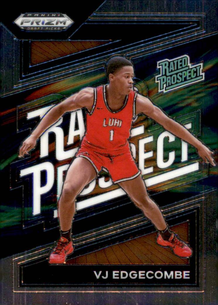 2024 Panini Prizm Draft Picks Rated Prospect VJ Edgecombe #17 card