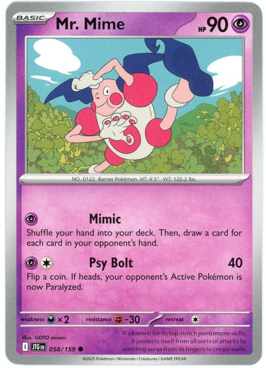 Mr. Mime 2025 Pokemon Scarlet & Violet Journey Together