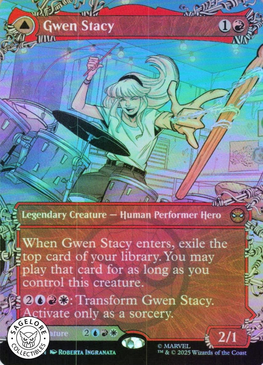 2025 Gwen Stacy [Borderless Foil] #209