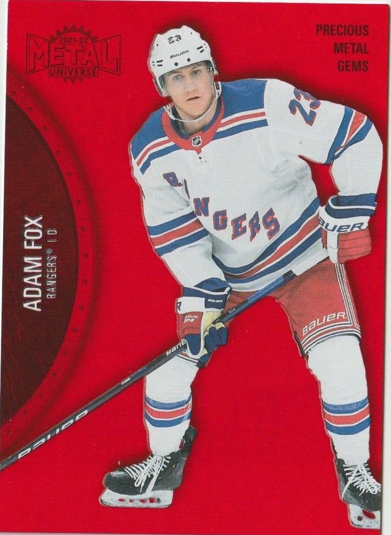 2021 Skybox Metal Universe Adam Fox [Blue Spectrum] #35 card