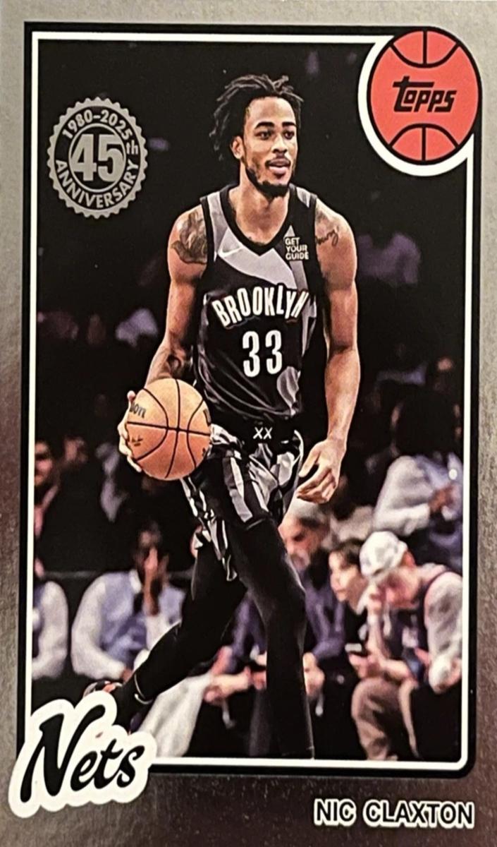 Nic Claxton 2025 Topps Basketball card