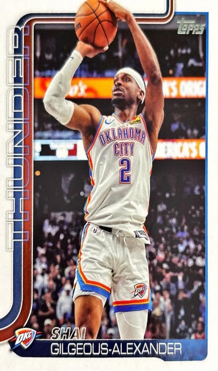 Shai Gilgeous-Alexander 2025 Topps Basketball card