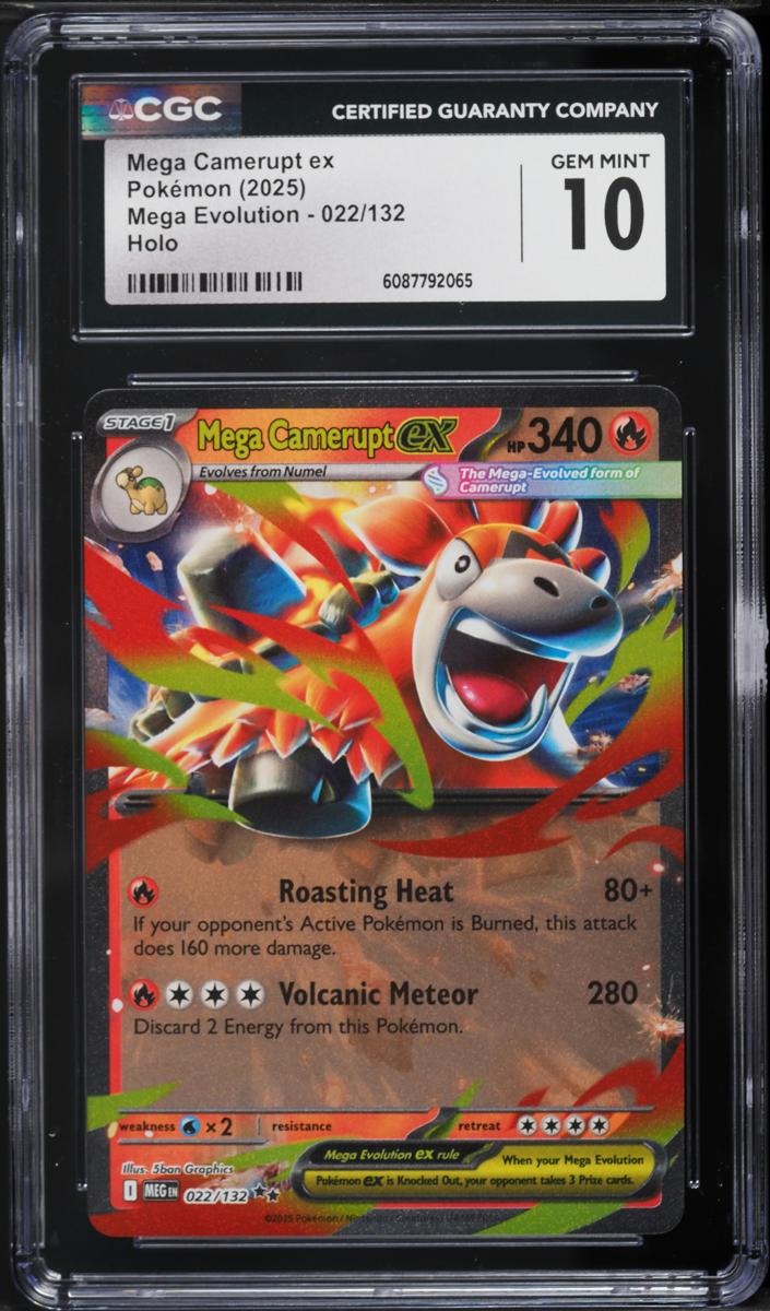 Mega Camerupt EX 2025 Pokemon Mega Evolution