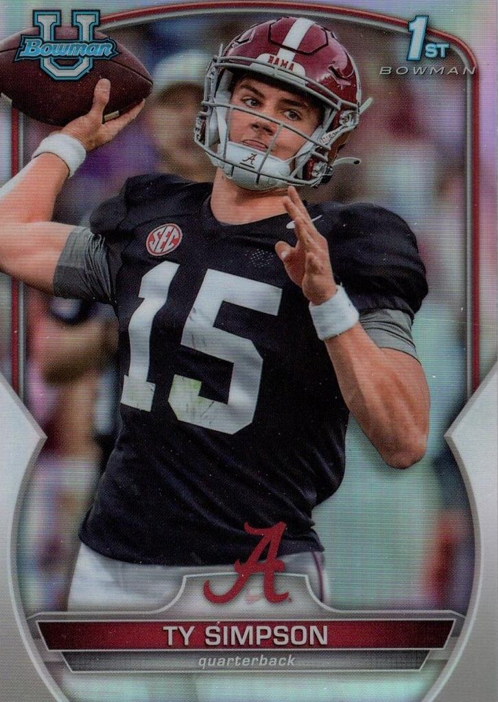 2022 Ty Simpson [Refractor] #80