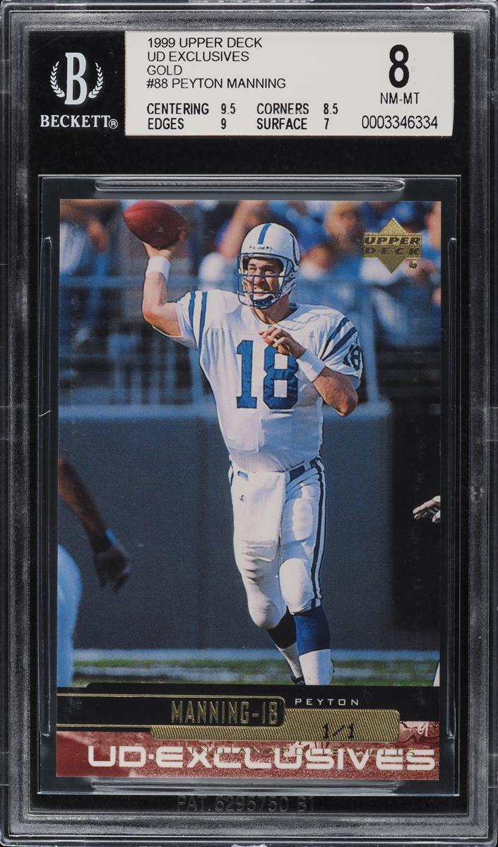 1999 Peyton Manning [UD Exclusives Gold] #88
