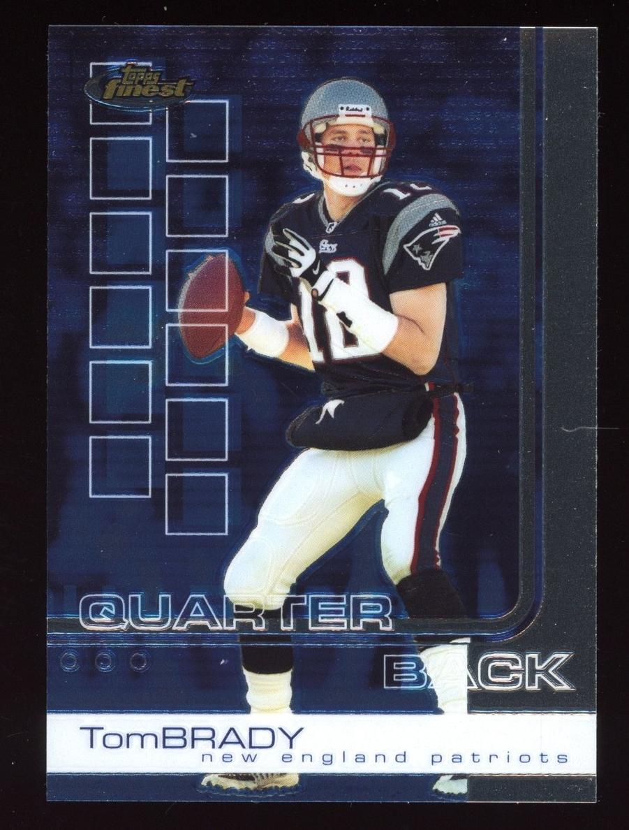 2002 Topps Topps Finest #50 Tom Brady front