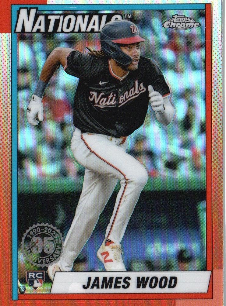 James Wood 2025 Topps Chrome 1990 Topps Baseball