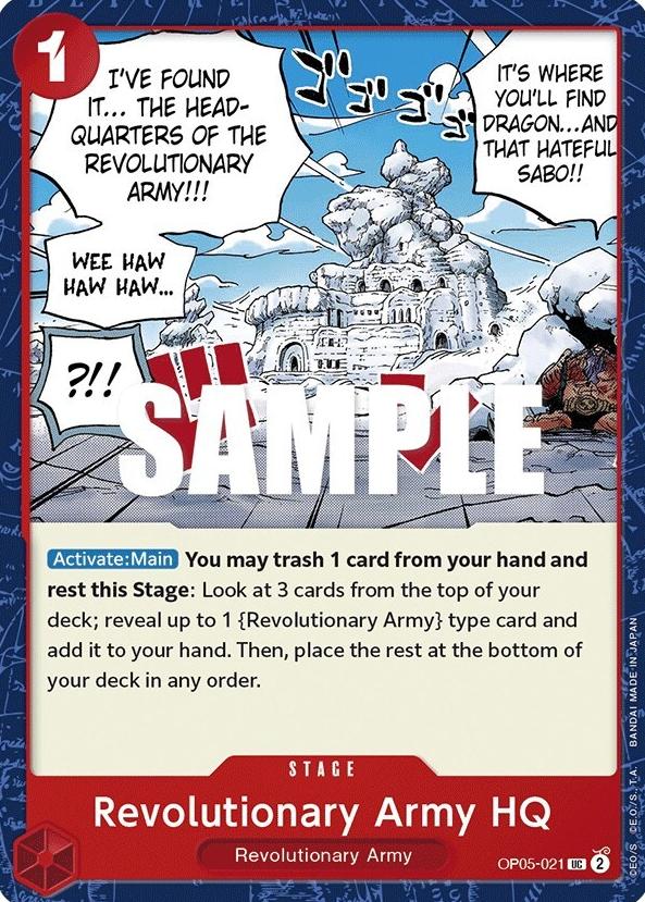 2023 Revolutionary Army HQ #OP05-021