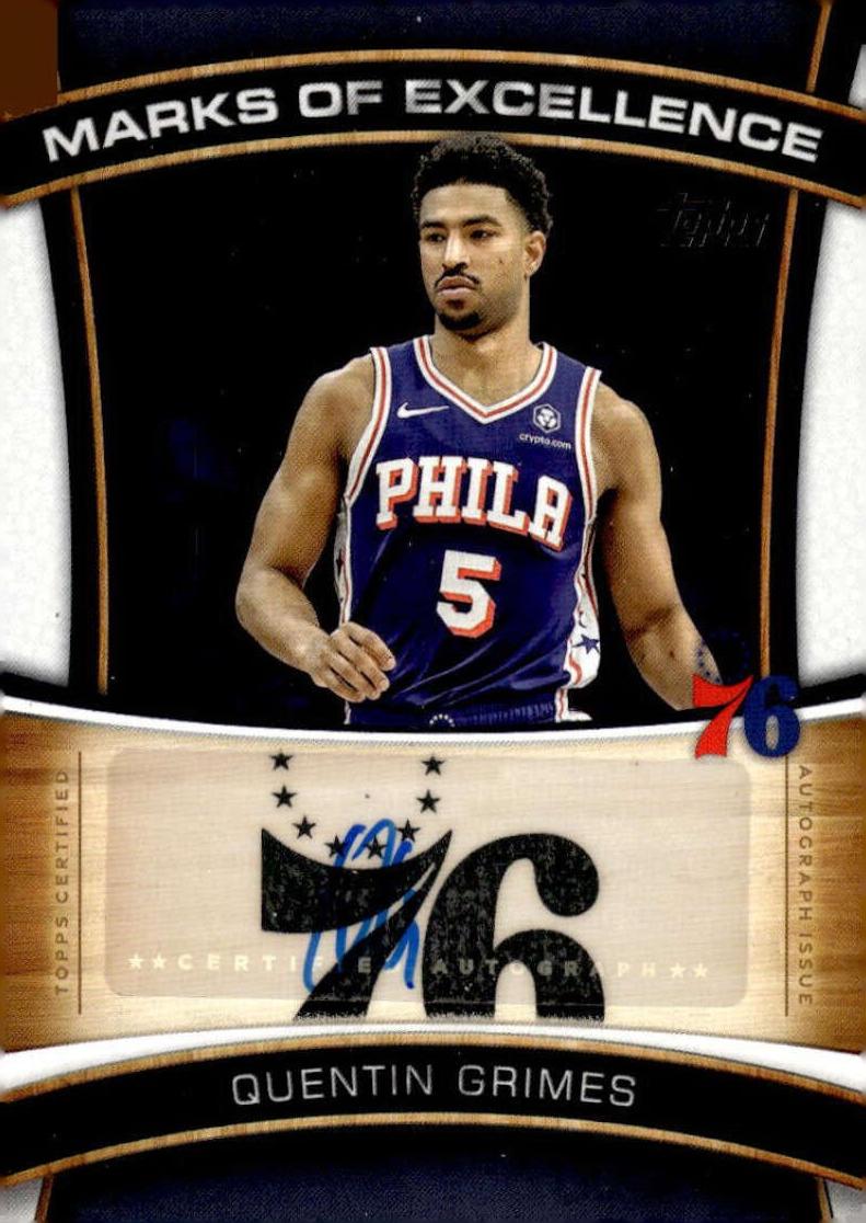 2025 Topps Quentin Grimes #ME-QG card