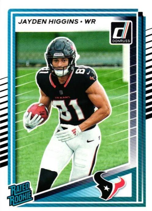 Jayden Higgins 2025 Donruss Football card