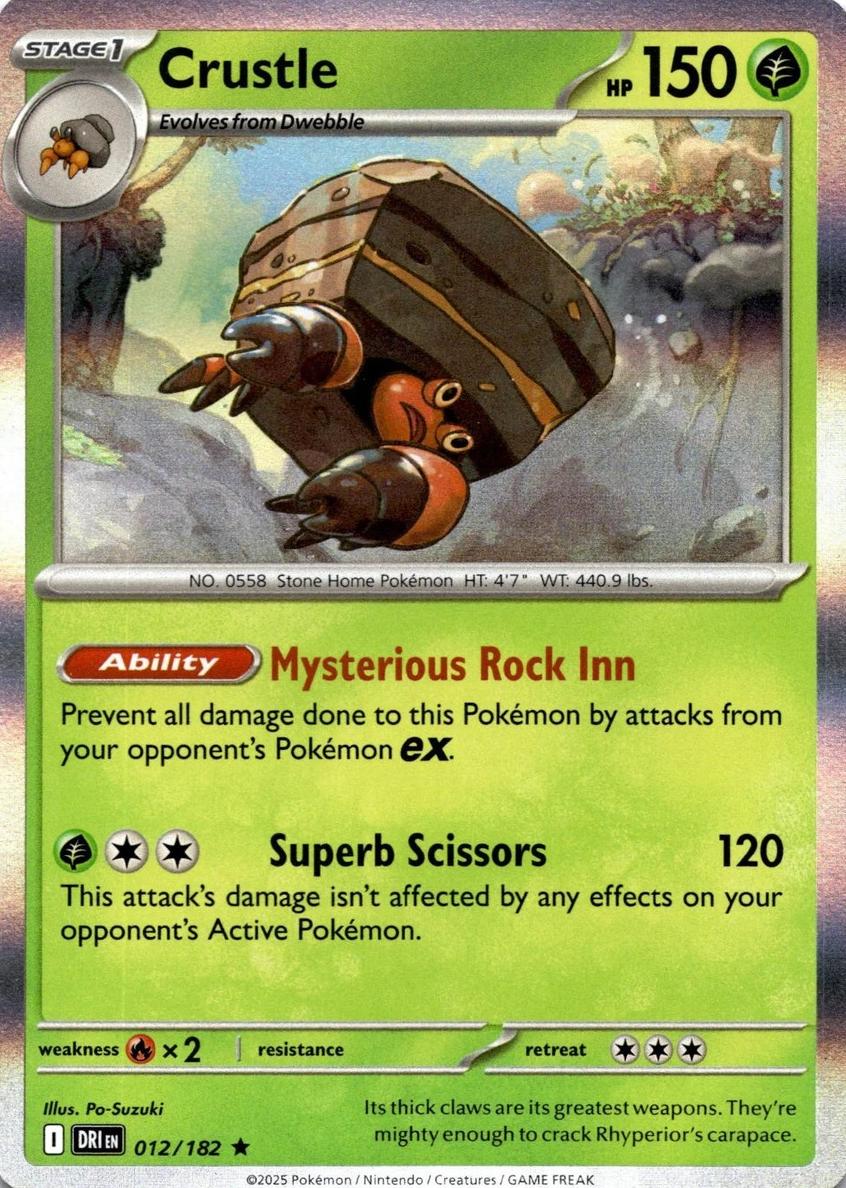 Crustle 2025 Pokemon Scarlet & Violet Destined Rivals
