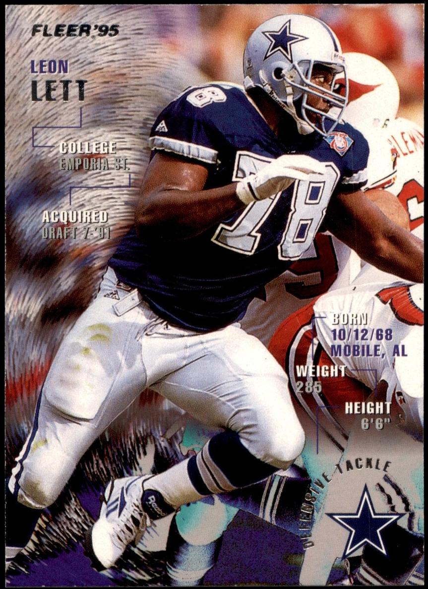 1995 Fleer Leon Lett #95 card