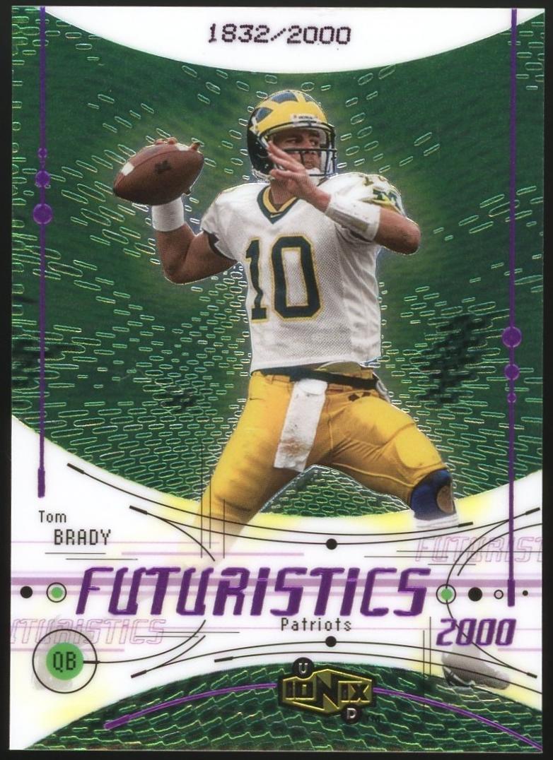 2000 Upper Deck Ionix Tom Brady #77 card