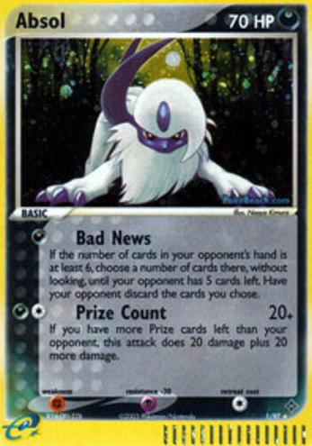 2003 Pokemon Holo #1 Absol front