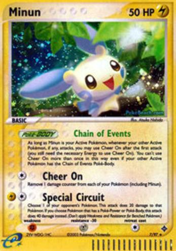 Minun Holo 2003 Pokemon EX Dragon