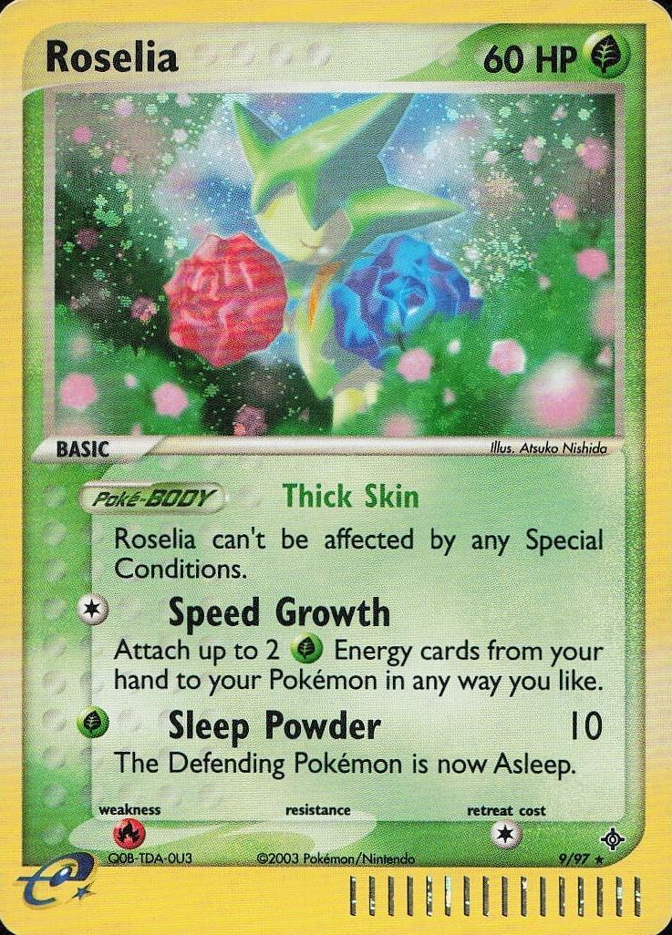 Roselia Holo 2003 Pokemon EX Dragon