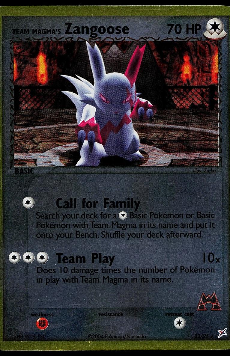2004 Zangoose [Reverse Foil] #23