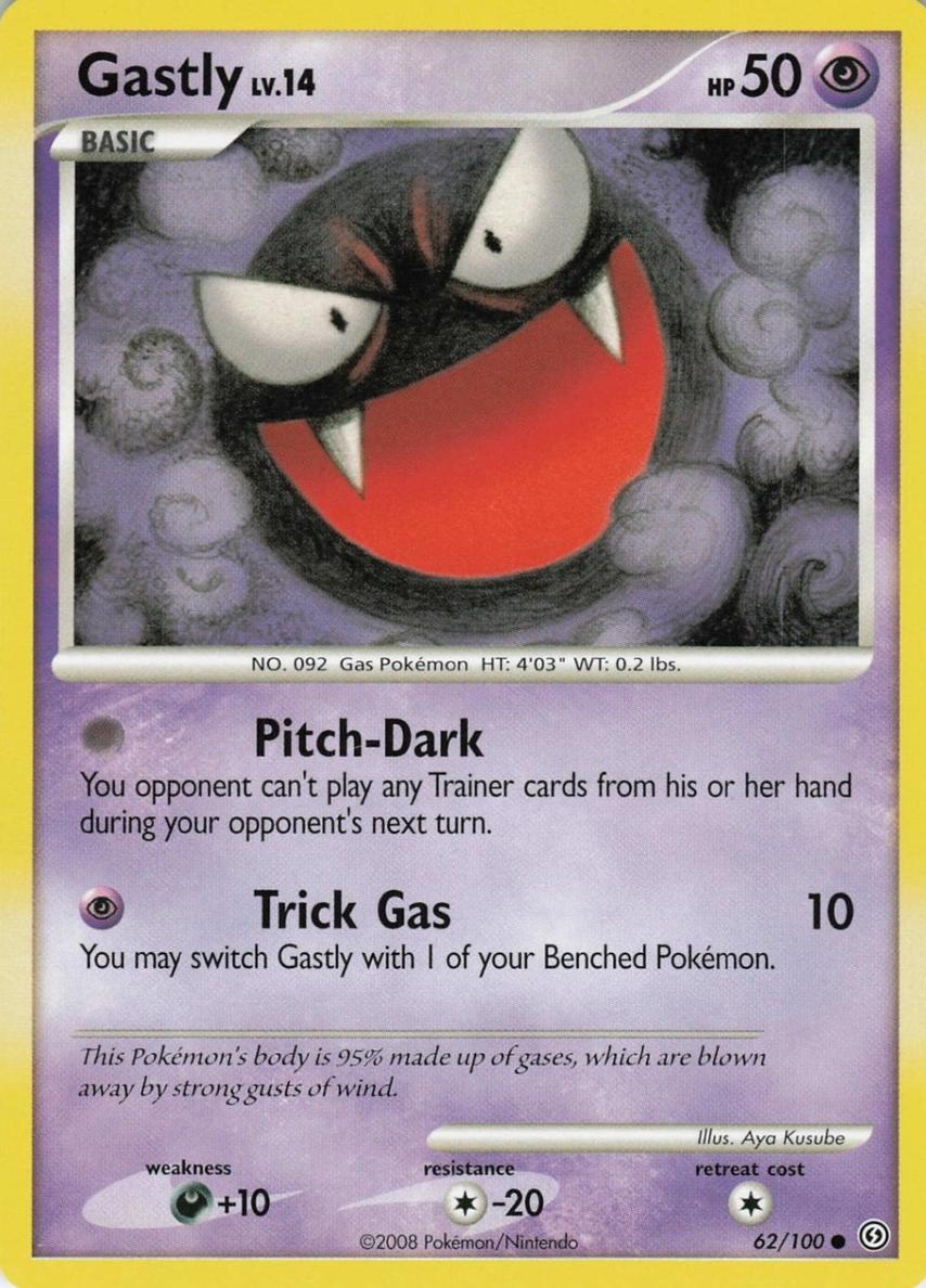 Gastly 2008 Pokemon Diamond & Pearl Stormfront