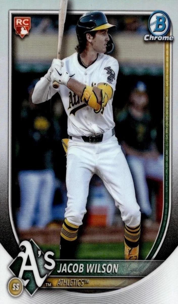 2025 Bowman Bowman Chrome Red #1 Emption Jacob Wilson front