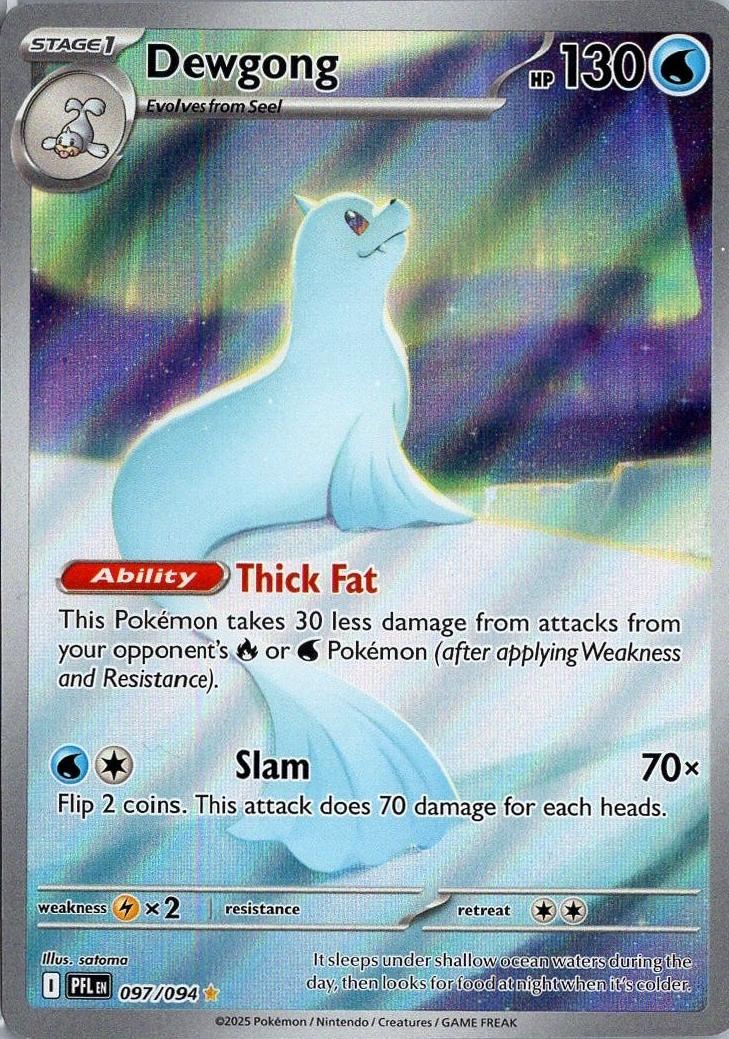 Dewgong 2025 Pokemon Mega Evolution Phantasmal Flames