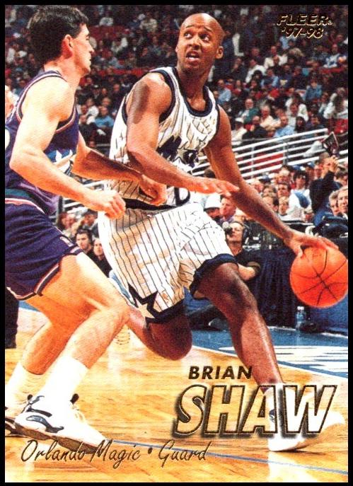 1997 Fleer Brian Shaw #82 card