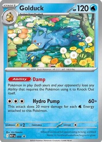 Golduck 2025 Pokemon Mega Evolution Promo