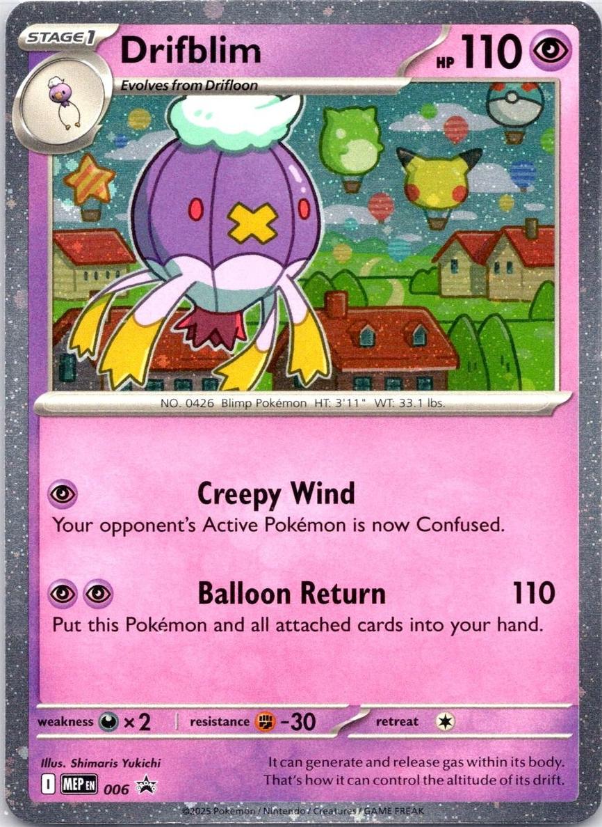 Drifblim 2025 Pokemon Mega Evolution Promo
