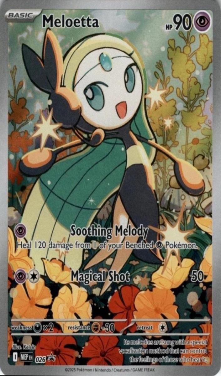 Meloetta 2025 Pokemon Mega Evolution Promo