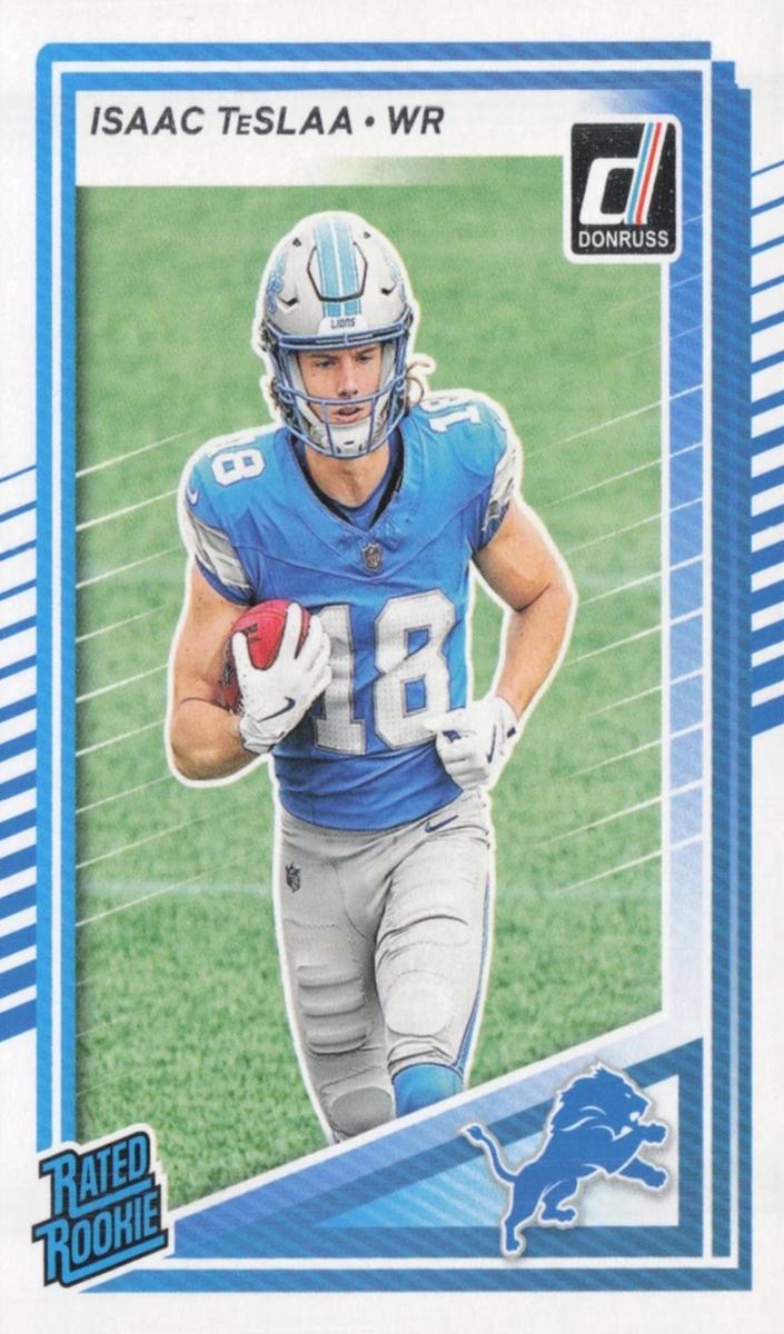 Isaac TeSlaa 2025 Donruss Football card