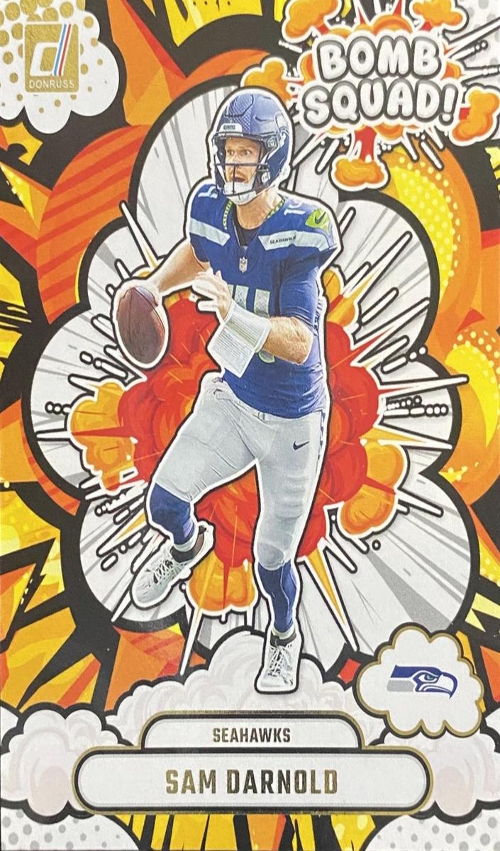2025 Panini Donruss Bomb Squad Autograph Sam Darnold #BS-SDD card