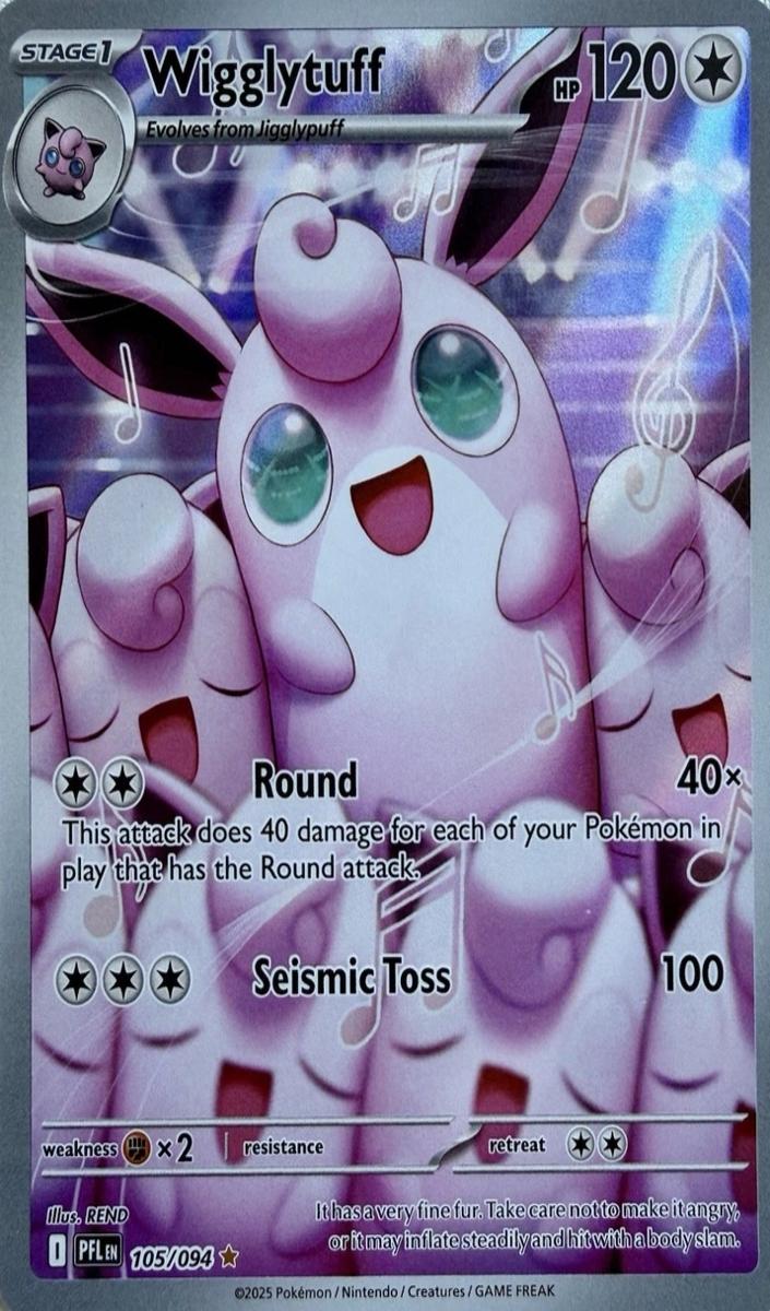 Wigglytuff 2025 Pokemon Mega Evolution Phantasmal Flames