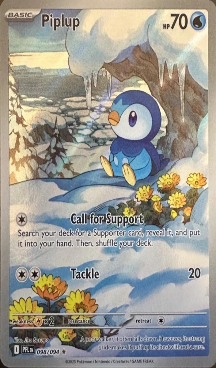 Piplup 2025 Pokemon Mega Evolution Phantasmal Flames