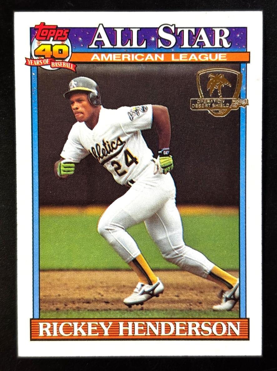1991 Rickey Henderson [Desert Shield] #391
