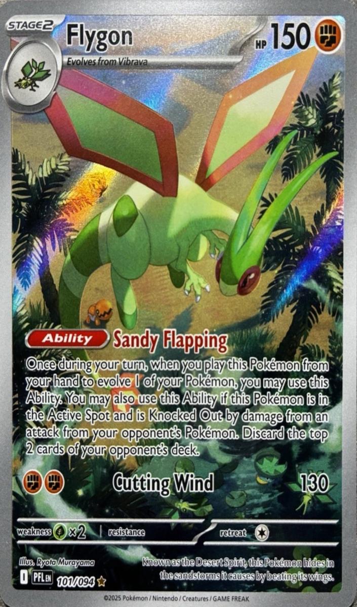 Flygon 2025 Pokemon Mega Evolution Phantasmal Flames