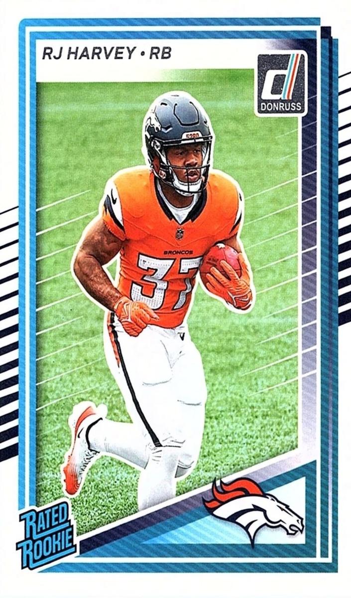 RJ Harvey 2025 Donruss Football card