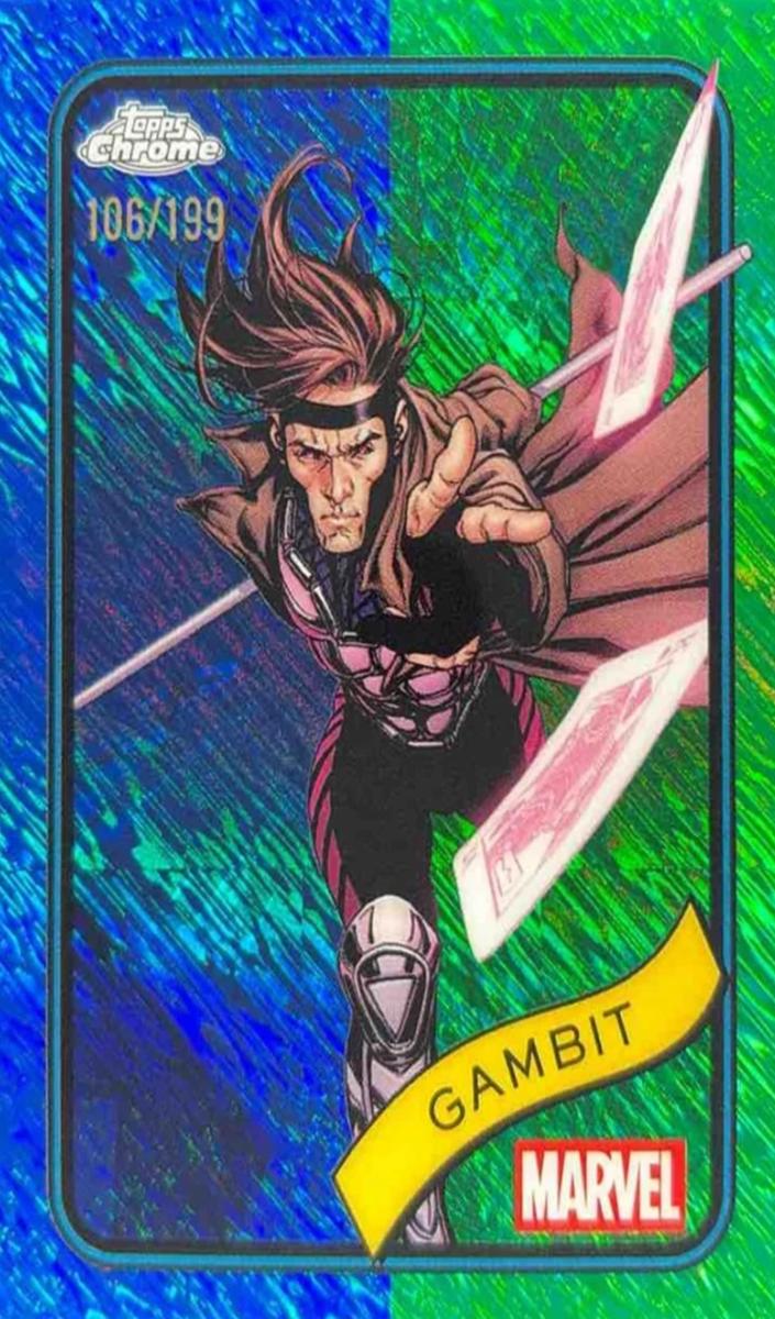 2025 Gambit [Blue & Green Shimmer Refractor] #105