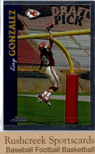 Tony Gonzalez 1997 Topps Chrome Football